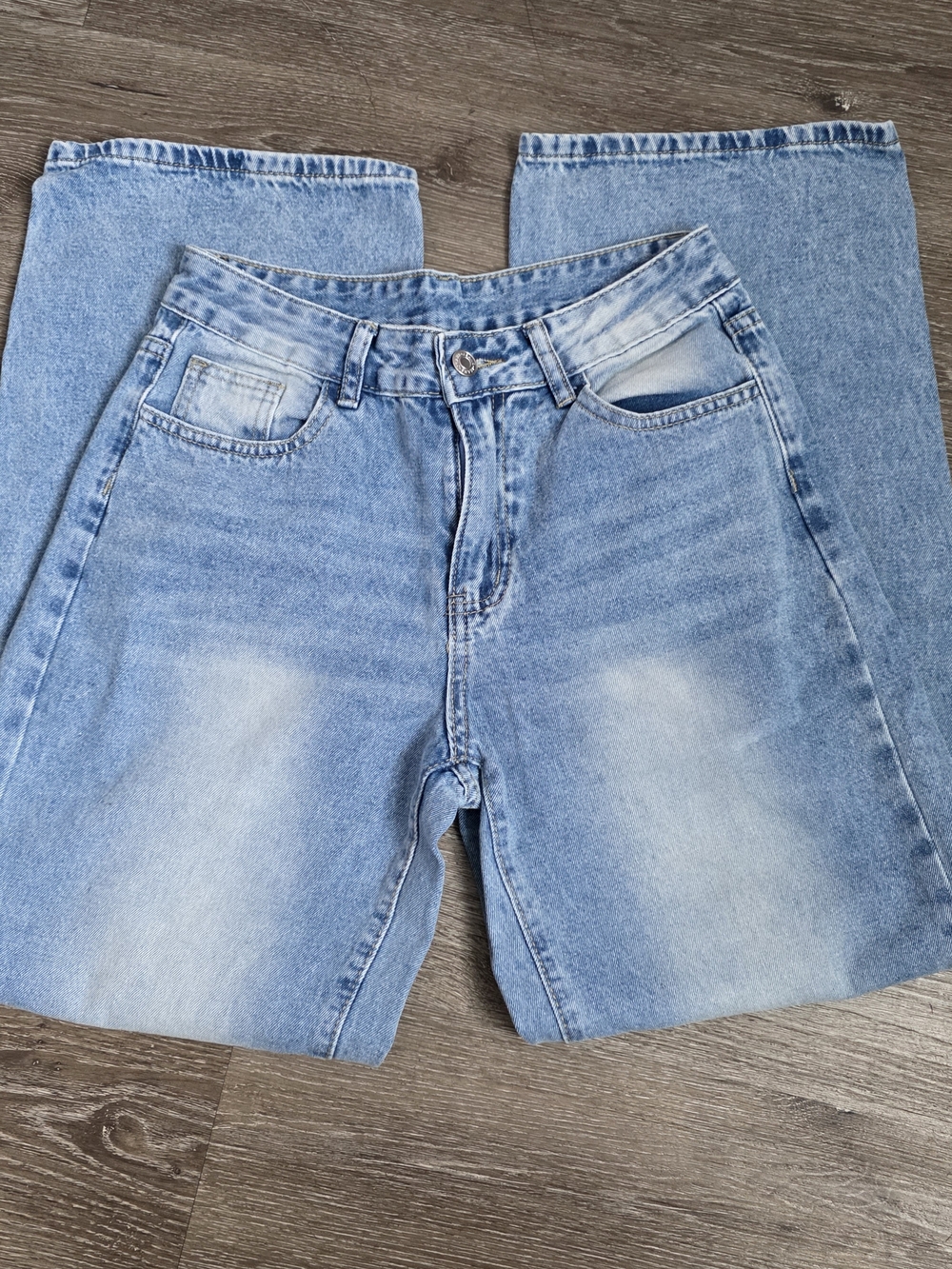 SHEIN Wide Light Blue Denim Jeans - Size 27